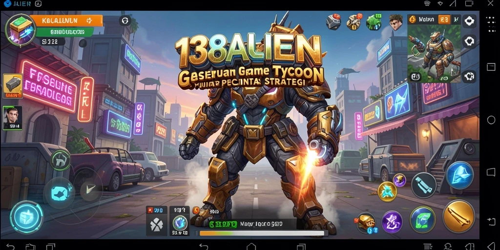 Screenshot gameplay 138ALIEN dengan tampilan kerajaan alien yang unik.