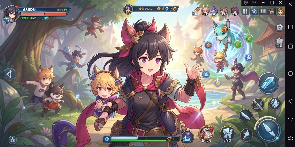 Tampilan luar biasa dari gameplay Anime di 68IDN.