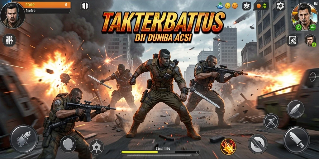 Screenshot D06 menampilkan aksi seru dalam pertempuran yang intens.