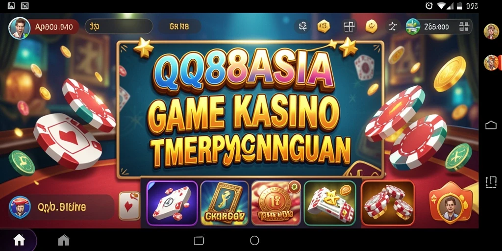 Tampilan gameplay menarik dari QQ88ASIA dengan suasana kasino yang nyata.