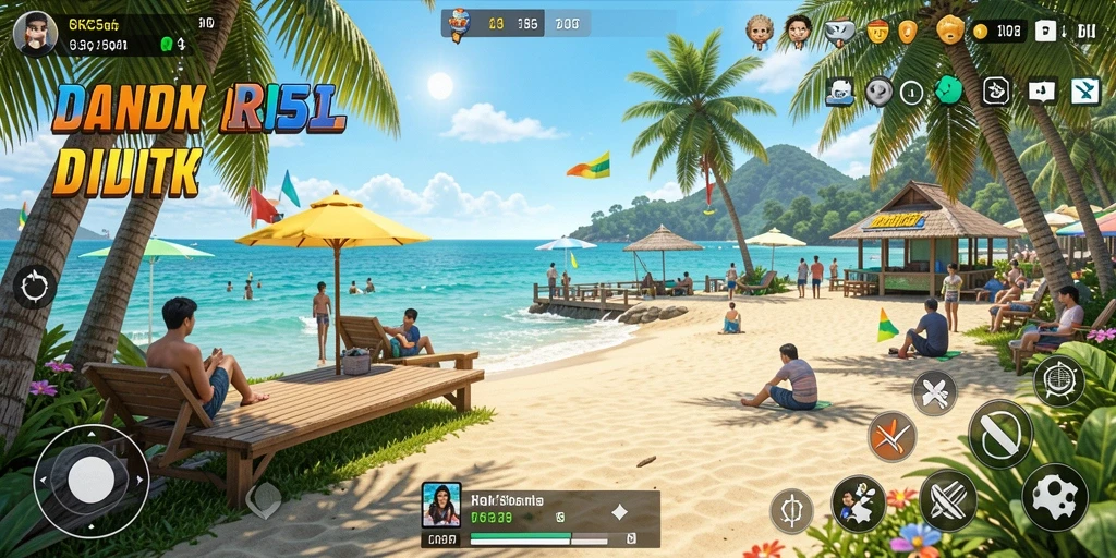Tampilan gameplay RK55 yang seru dan menghibur.