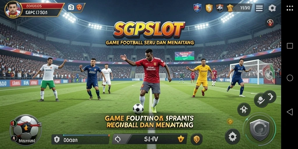 Tampilan gameplay yang seru dalam SGPSLOT, rasakan atmosfer Football.
