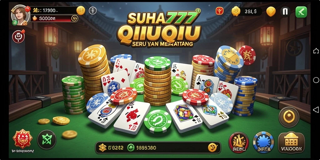 Tampilan gameplay QiuQiu yang seru di SUHU777.