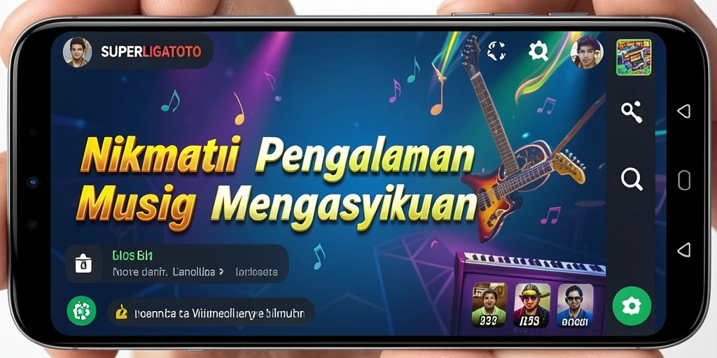 Tampilan gameplay <strong>SUPERLIGATOTO</strong> yang menarik dengan musik yang menggugah semangat.