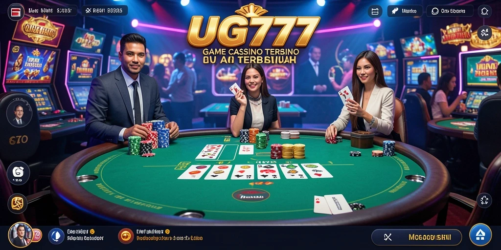 Tampilan menakjubkan dari game Live Casino UG777 dengan dealer profesional.